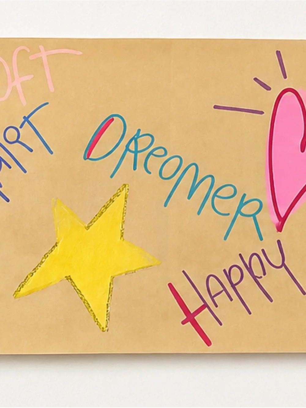 banner 36in x10in kraft paper for gift wrapping packaging paper wall decor